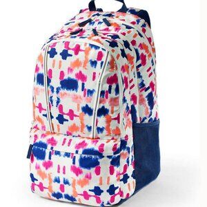 Lands End Kids ClassMate Extra Large Tie and Dye multi Backpack.